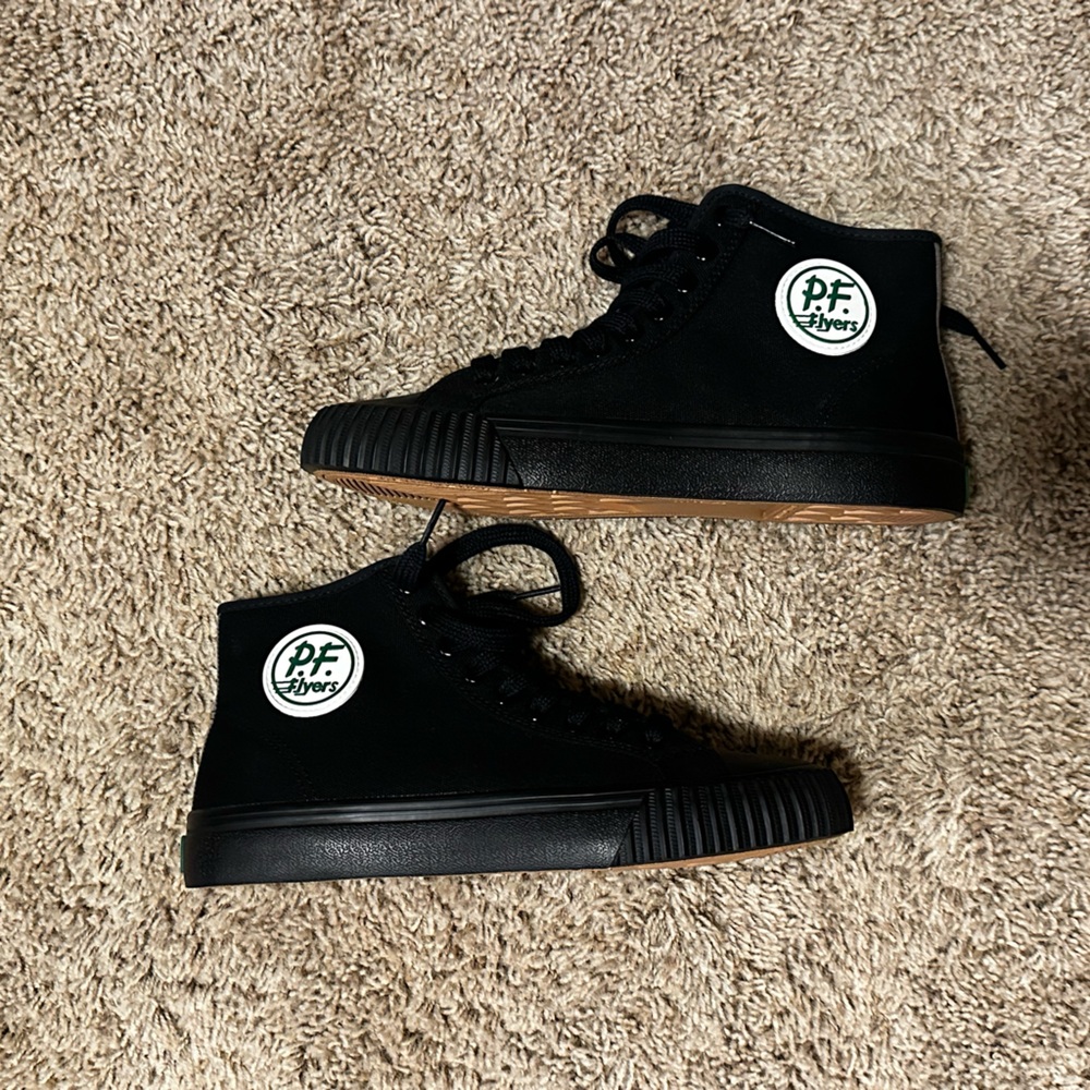 P.F. Flyers Size 8- Black Classic - new in box